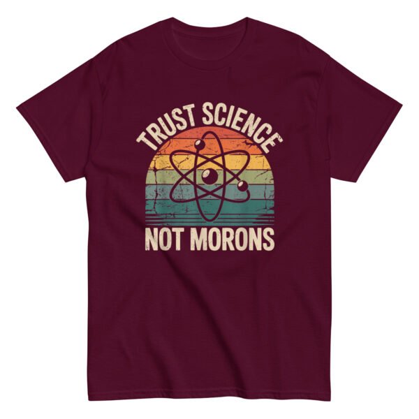Vintage Trust Science Not Morons Retro Funny Science Activis