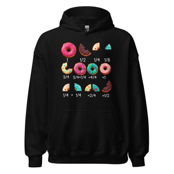 Math Donut Fraction Back to School Teacher Gifts Hoodie