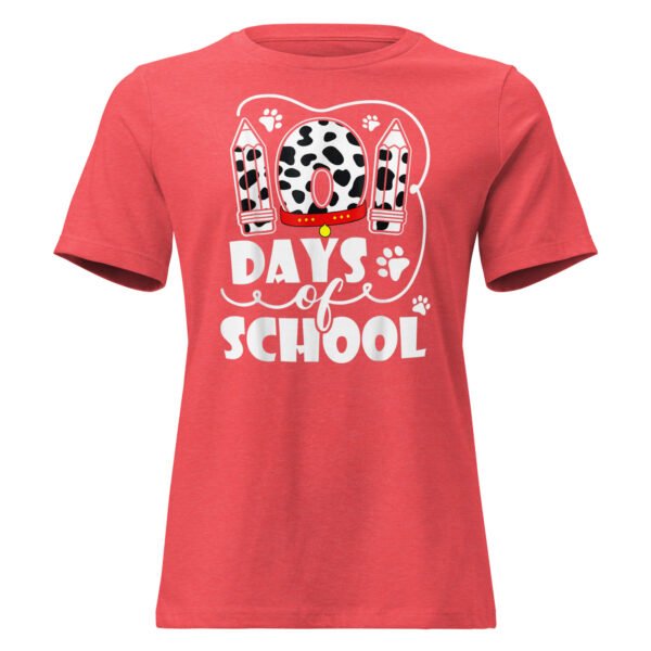 101 Days Of School Dalmatian Dog 100 Days Smarter T-Shirt
