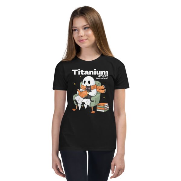 Spooky Pumpkin Ghost Titanium Halloween T-Shirt Design