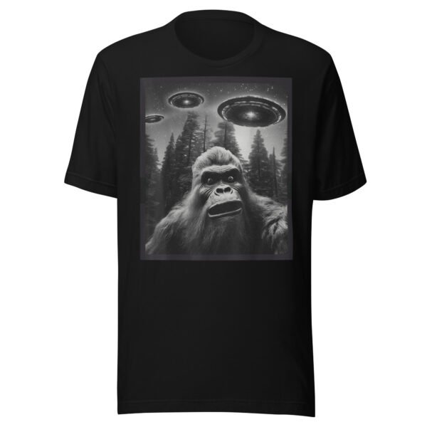 CAT Funny Graphic Tee For Men Women Bigfoot Sasquatch Alien UFO